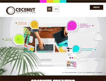 Tablet Screenshot of coconutcreativo.com